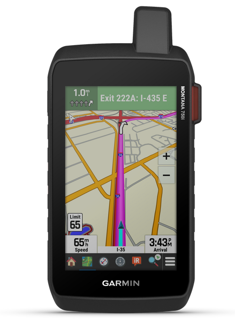 Garmin 0100234700 Montana 750i GPS Navigation Black Rechargeable Li-ion Battery Bluetooth/ANT+