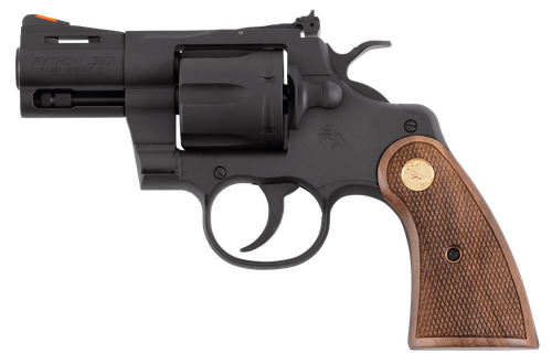 Colt Mfg PYTHONBM2WTS Python  357 Mag 38 Special 6 Shot 2.50" Matte Blued Carbon Steel Barrel, Cylinder & Frame, Exposed Hammer