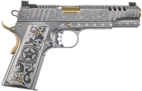 Auto-Ordnance 1911TCAC17 Texas Ranger Special Edition 45 ACP 7+1 5" Gold Plated PVD
