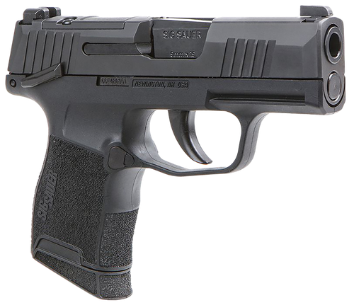 Sig Sauer 3659BXR3PMS P365 BXR Micro-Compact 9mm Luger 10+1, 3.10" Black Steel Barrel, Black Nitron Optic Ready/Serrated Slide, Black Stainless Steel Frame w/Picatinny Rail, Black Polymer Grips