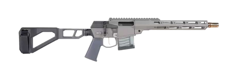 Q LLC MINIFIX55612INPISTOL Mini Fix  5.56 NATO 12" Gray Tapered Threaded Barrel, M-LOK Handguard, Gray Picatinny Rail Receiver, Adj Folding Stock,   Polymer Grip