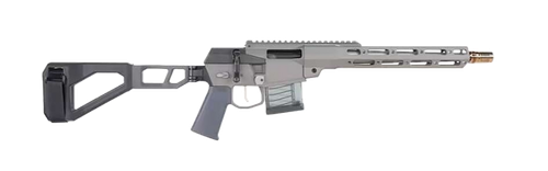 Q LLC MINIFIX55612INPISTOL Mini Fix  5.56 NATO 12" Gray Tapered Threaded Barrel, M-LOK Handguard, Gray Picatinny Rail Receiver, Adj Folding Stock,   Polymer Grip