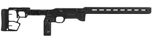 Mdt Sporting Goods Inc 114882BLK ACC Premier Gen2 Chassis System Cerakote Black Aluminum Fits Ruger American Rimfire Right Hand
