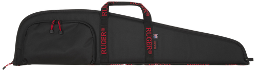 Ruger 27140 Rifle Case  40" Black Endura w/ Red Ruger Logo Accessory Pocket & Foam Padding