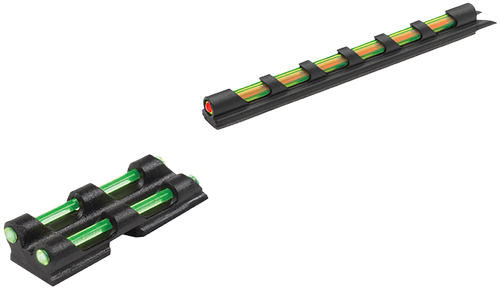 Truglo TG94D Gobble-Dot  Universal Shotgun Green/Red Fiber Optic Green Fiber Optic Black
