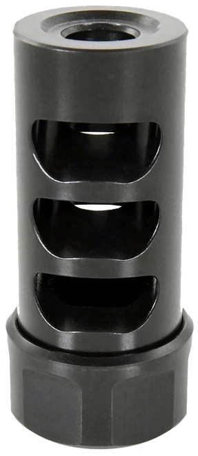 American Precision Arms G2M1230N Gen 2 Micro Bastard Self Timing Brake Black Nitride Stainless Steel with 1/2"-28 tpi Threads, 1.86" OAL, & .750" Diameter for 30 Cal AR-Platform & Hunting Rifles
