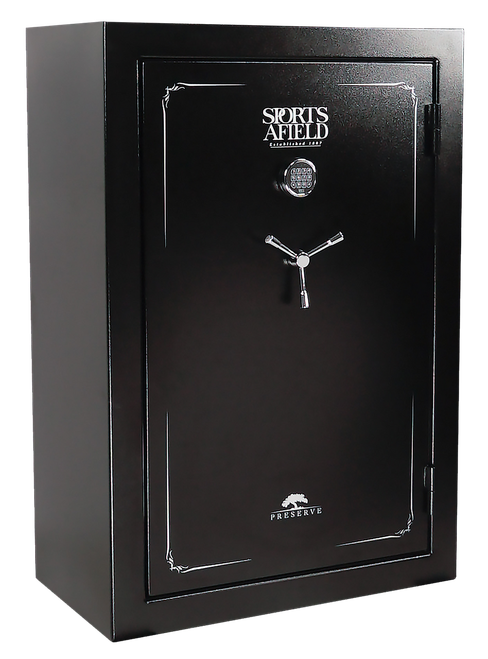Sports Afield SECSA5940P Preserve SA5940P Keypad/Key Entry Black Textured Steel Holds 40 + 8 59" H x 40" W x 22" D Fireproof- Yes