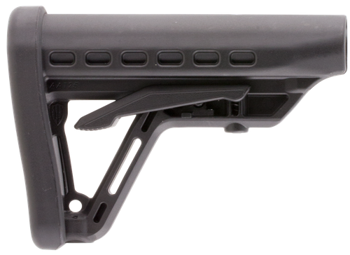 Archangel AA125 Low-Profile  Black Synthetic, 6 Position, Fits AR-Platform with Commercial Tube