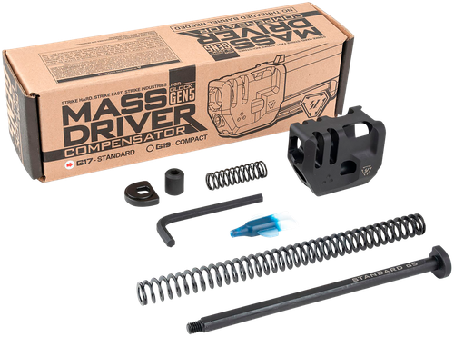 Strike Industries G5MDCOMPS Mass Driver Compensator Black for Glock 17 Gen 5