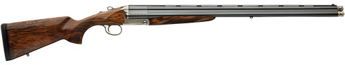 Charles Daly 930.354 CD Triple Crown Empire Grade Full Size 20/28 Gauge Break Open 3+1 26" Blued Chrome Lined Vent Rib Barrel, Silver Engraved Steel Receiver, Fixed Oiled Walnut Stock