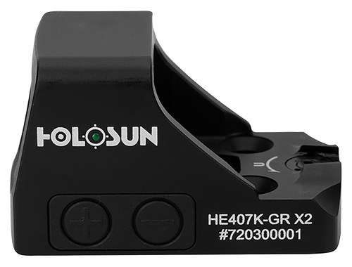 Holosun HE407KGRX2 407  Black Anodized 1 x 0.58" x 0.77" 6 MOA Green Dot