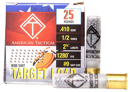 ATI ATIAC4109 Target Load  410Gauge 2.5" 1/2oz 9Shot 25 Per Box/10 Case