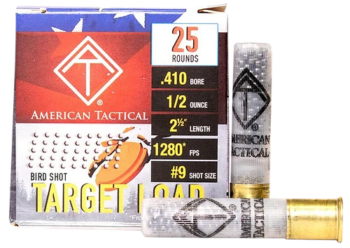 ATI ATIAC4109 Target Load  410Gauge 2.5" 1/2oz 9Shot 25 Per Box/10 Case