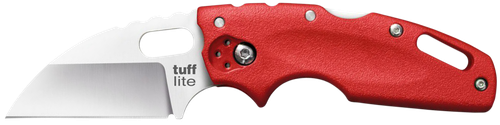 Cold Steel CS20LTR Tuff Lite  2.50" Folding Clip Point Plain AUS-8A SS Blade/Red Griv-Ex Handle Includes Pocket Clip