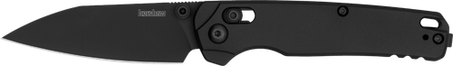 Kershaw 6105BLK Bel Air  3" Folding Reverse Tanto Plain Blackwash CPM MagnaCut Steel Blade, Black Aluminum Handle