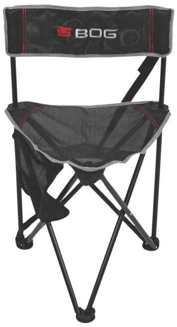 Bog-Pod 1117130 Triple Play  Chair, 3 Legs, Black, Steel Frame, Exterior Pocket