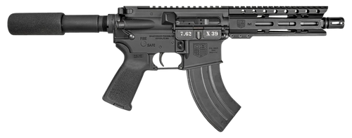 Diamondback DB1912O001 DB15  7.62x39mm 28+1 7", Black, Carbon Lower, 6" M-LOK Handguard, Padded Buffer Tube, Magpul Grip