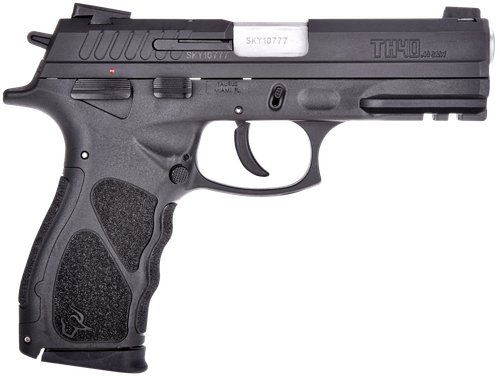 Taurus 1TH40041 TH  Full Size 40 S&W 15+1 4.27" Matte Stainless Steel Barrel, Matte Black Serrated Slide, Black Polymer Frame w/Picatinny Rail, Black Finger Grooved Polymer Grip Right Hand