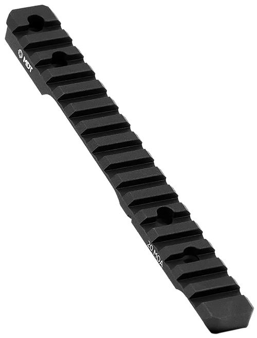Mdt Sporting Goods Inc 102357BLK 20 MOA Picatinny Scope Base  Black Anodized Aluminum 11" Long Fits Howa 1500 Long Action