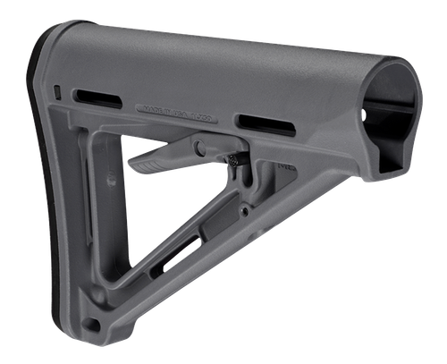 Magpul MAG400-GRY MOE Carbine Stock Stealth Gray Synthetic for AR-15, M16, M4 with Mil-Spec Tube (Tube Not Included)