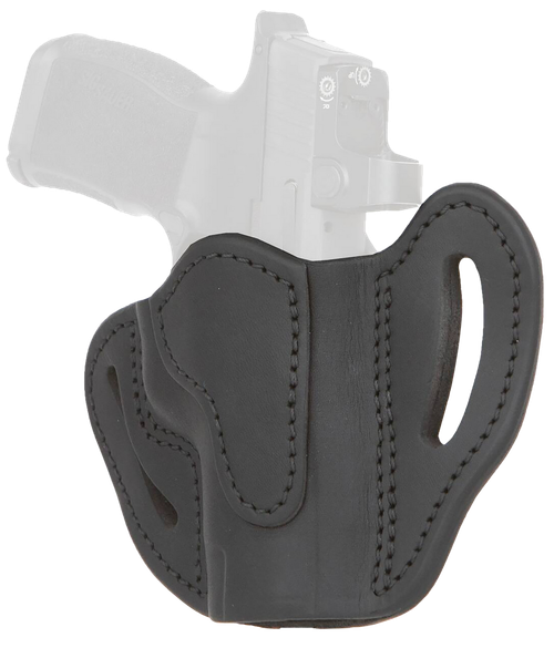1791 Gunleather ORBHCMAXSBLR BHC MAX Optic Ready OWB Compact Stealth Black Leather Belt Slide Compatible w/Sig P365 XL/Glock 48 Right Hand