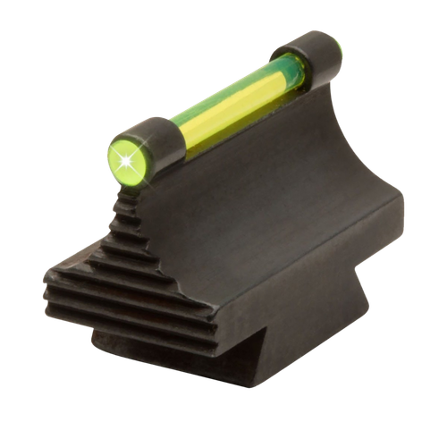 TruGlo TGTG95530RG Front Sight  Green Front Fiber Optic/Black Frame 3/8" Dovetail, .530" High