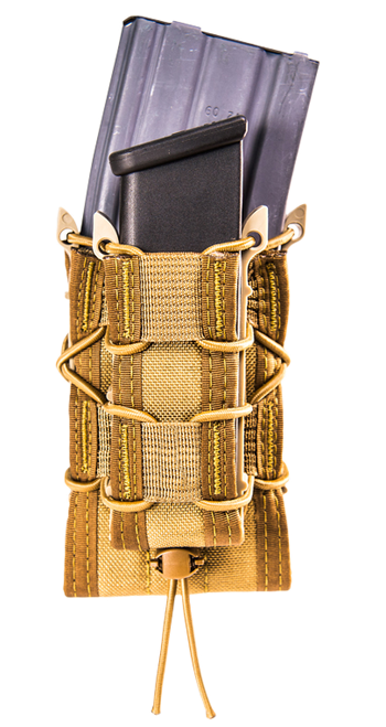 High Speed Gear 11DD00CB TACO Double Decker Mag Pouch Double Coyote Brown Nylon MOLLE Compatible w/ Rifle Compatible w/ Pistol