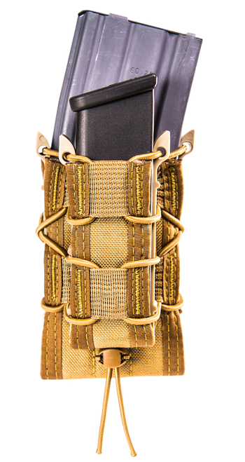 High Speed Gear 11DD00CB TACO Double Decker Mag Pouch Double Coyote Brown Nylon MOLLE Compatible w/ Rifle Compatible w/ Pistol
