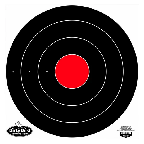 Birchwood Casey 35181 Dirty Bird  Bullseye Tagboard Target 17.25" 100 Per Pkg