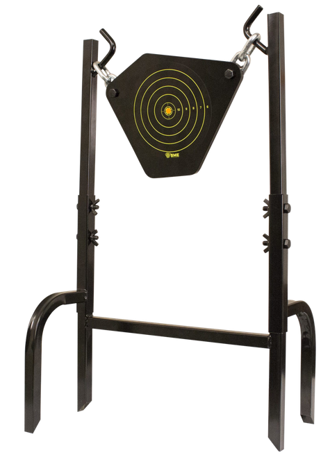 SME 95GNG Gong Heavy Duty 9.50" Handgun/Rifle Black 10MM NM500 Steel Bullseye Includes Black