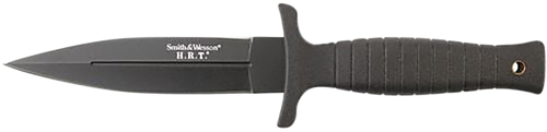 Smith & Wesson Knives SWHRT9BCP H.R.T.  4.75" Fixed Spear Point Plain 7Cr17MoV High Carbon SS Blade Thermoplastic Rubber Handle 9" OAL