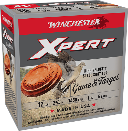 Winchester Ammo WE12GTHV6 Xpert High Velocity 12Gauge 2.75" 1oz 6Shot 25 Per Box/10 Case