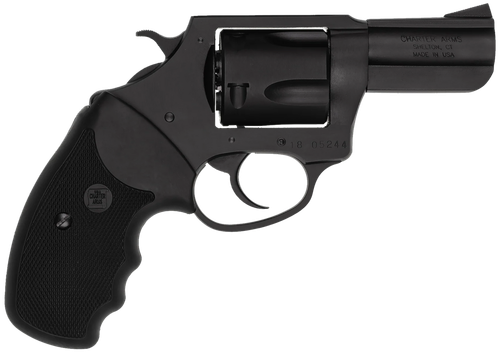 Charter Arms 14420 Bulldog  Large Frame 44 S&W Spl 5 Shot 2.50" Black Stainless Steel Barrel, Cylinder & Frame, Black Finger Grooved Rubber Grip, Exposed Hammer