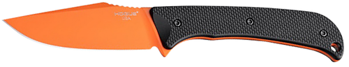 Hogue 35864 Extrak  3.30" Fixed Clip Point Plain Blaze Orange Cerakote CPM M4 Tool Steel Blade, Black Textured G10 Scales Handle