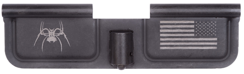 Spikes SED7010 Ejection Port Door Spider and Flag AR-15 Black Phosphate Steel