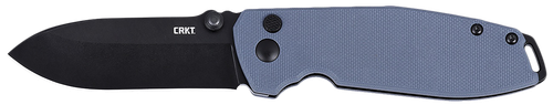 CRKT 2495G SQUID XM 2.95" Folding Plain Black Oxide D2 Steel Blade, Gray G10 Handle