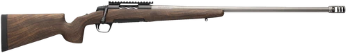 Browning 036077294 X-Bolt 2 Long Range 6.5 PRC 3+1 26" Matte Gray Fluted Threaded Sporter Barrel, Matte Blued Picatinny Rail Stainless Steel Receiver, McMillan Game Scout Wood Finish Composite Stock