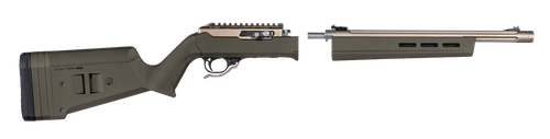 Magpul MAG760-ODG Hunter X-22 Stock Fixed w/Adjustable Comb OD Green Synthetic for Ruger 10/22 Takedown