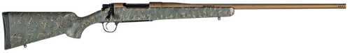 Christensen Arms 8010201000 Mesa Long Range 28 Nosler 3+1 26" Threaded Barrel, Burnt Bronze Cerakote, Green with Black/Tan Webbing Stock