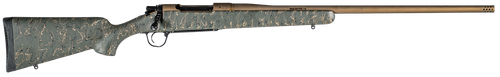 Christensen Arms 8010201000 Mesa Long Range 28 Nosler 3+1 26" Threaded Barrel, Burnt Bronze Cerakote, Green with Black/Tan Webbing Stock