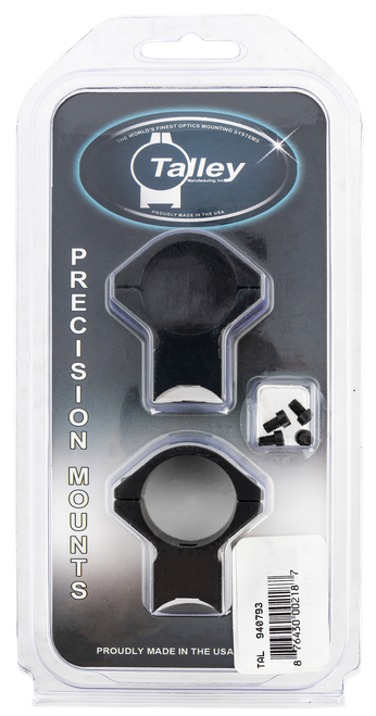 Talley 940793 Scope Mount/Ring Combo  Black Anodized Aluminum 1" Tube Savage 93R/B.Mag/Mark II Medium Rings 0 MOA