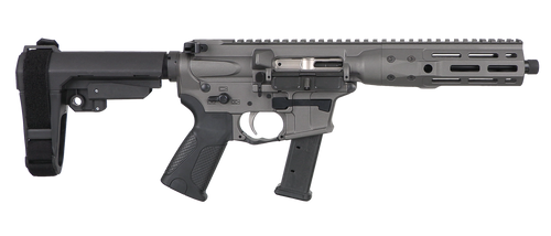 LWRC ICP9TG8SBA3 IC-9  9mm Luger 8.50" 33+1 Black Nitride Threaded Barrel, Tungsten Anodized Aluminum Picatinny Rail Receiver, SB Tactical SBA3 Brace, LWRC Ultra Combat Grip, Ambidextrous