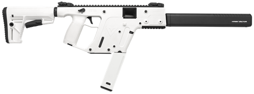Kriss USA KV45CAP20 Vector CRB Gen2 45 ACP 30+1 16" Black Nitride Threaded Barrel, Alpine Cerakote Picatinny Rail Aluminum Receiver, Alpine White Synthetic 6 Position Stock Alpine Polymer Grip