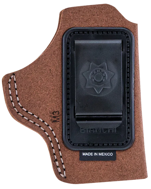 Bianchi 10381 6C  IWB Tan Leather Belt Clip Fits 2" Barrels Ruger/Colt/Charter Arms Left Hand
