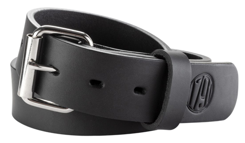 1791 Gunleather BLT014852SBLA 01  Gun Belt Stealth Black Leather 48/52 1.50" Wide Buckle Closure