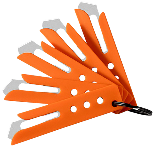 Hogue 35884 Expel Blade Guard Orange Nylon Includes 5 #60 High Carbon Steel Blade, 5 Guards & 1 Key Ring