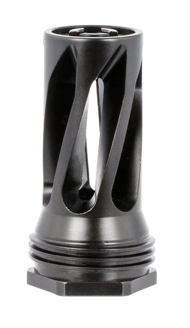 Huxwrx 1677 QD 556 Flash Hider Black with 1/2"-28 tpi Threads,  2.30" OAL & 1.20" Diameter for 5.56x45mm NATO AR-Platform