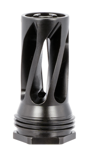 Huxwrx 1677 QD 556 Flash Hider Black with 1/2"-28 tpi Threads,  2.30" OAL & 1.20" Diameter for 5.56x45mm NATO AR-Platform