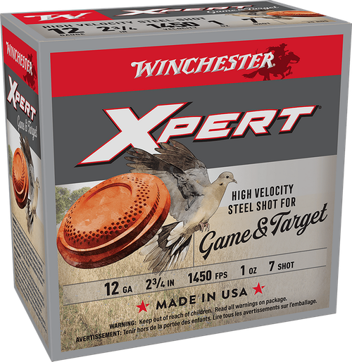 Winchester Ammo WE12GTHV7 Xpert Game & Target 12Gauge 2.75" 1oz 7Shot 25 Per Box/10 Case