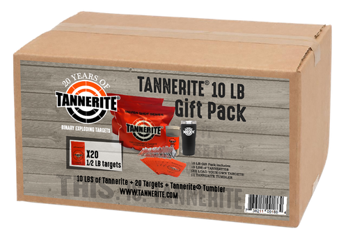 Tannerite GIFTPACK Thermal Tumbler Gift Pack Impact Enhancement Explosion White Vapor Centerfire Rifle Firearm 10 lb Includes Tumbler 20 Targets